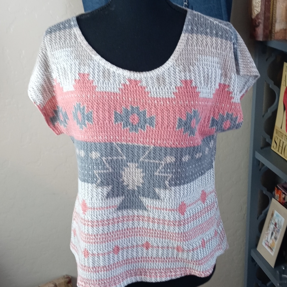 Blu Planet Knitted Tee Shirt